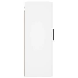 Dulapuri cu montaj pe perete, 2 buc, alb, 69,5x34x90 cm, 7 image