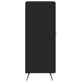 Servantă, negru, 34,5x34x90 cm, lemn compozit, 7 image