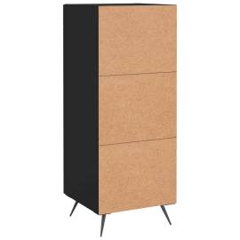 Servantă, negru, 34,5x34x90 cm, lemn compozit, 8 image