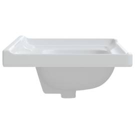 Chiuvetă de baie albă 71x48x23 cm, dreptunghiular, ceramică, 6 image