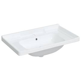 Chiuvetă de baie albă 91,5x48x19,5 cm, ovală, ceramică, 2 image