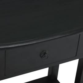 Masă consolă cu sertare, negru, 50x30x75 cm, lemn masiv mahon, 9 image