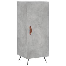 Servantă, gri beton, 34,5x34x90 cm, lemn compozit, 2 image