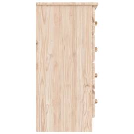Comodă cu sertare alta, 77x35x73 cm, lemn masiv de pin, 5 image