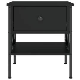 Noptiere, 2 buc., negru, 40x42x45 cm, lemn compozit, 6 image