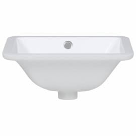 Chiuvetă de baie albă 36,5x32x15,5 cm, ovală, ceramică, 4 image