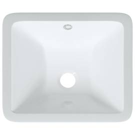 Chiuvetă de baie albă 36,5x32x15,5 cm, ovală, ceramică, 7 image