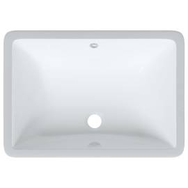 Chiuvetă de baie albă 52x38,5x19,5 cm, ovală, ceramică, 7 image