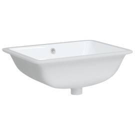 Chiuvetă de baie albă 52x38,5x19,5 cm, ovală, ceramică, 3 image