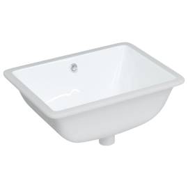 Chiuvetă de baie albă 52x38,5x19,5 cm, ovală, ceramică, 2 image