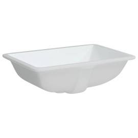 Chiuvetă de baie albă 55,5x37,5x19 cm, ovală, ceramică, 6 image