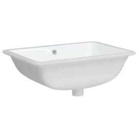 Chiuvetă de baie albă 55,5x37,5x19 cm, ovală, ceramică, 3 image