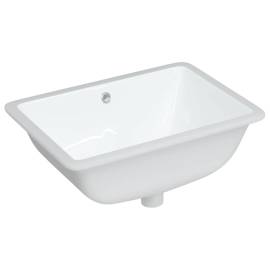 Chiuvetă de baie albă 55,5x37,5x19 cm, ovală, ceramică, 2 image