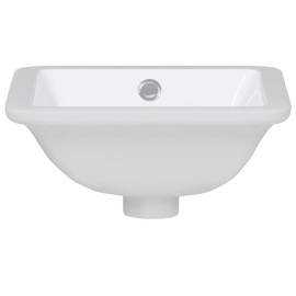 Chiuvetă de baie albă 30,5x27x14 cm, ovală, ceramică, 4 image
