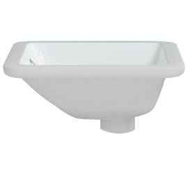 Chiuvetă de baie albă 30,5x27x14 cm, ovală, ceramică, 5 image