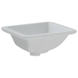 Chiuvetă de baie albă 30,5x27x14 cm, ovală, ceramică, 6 image