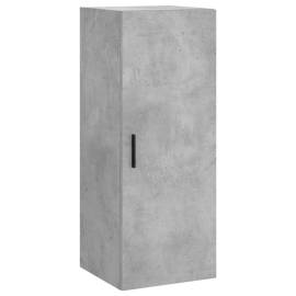 Dulap înalt, gri beton, 34,5x34x180 cm, lemn prelucrat, 7 image