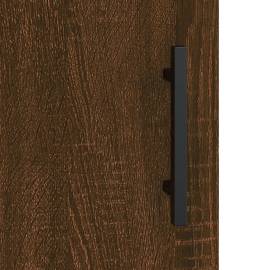 Dulap înalt, stejar maro, 34,5x34x180 cm, lemn prelucrat, 10 image