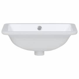 Chiuvetă de baie albă 41,5x26x18,5 cm, ovală, ceramică, 4 image