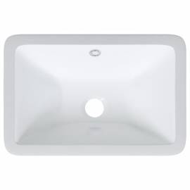 Chiuvetă de baie albă 41,5x26x18,5 cm, ovală, ceramică, 7 image