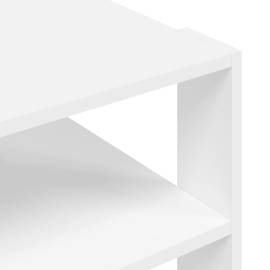 Măsuță de cafea, alb, 59,5x59,5x40 cm, lemn compozit, 7 image