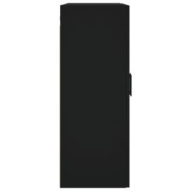 Dulapuri cu montaj pe perete, 2 buc, negru, 69,5x34x90 cm, 7 image