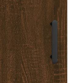Dulapuri montate pe perete 2 buc. stejar maro, lemn prelucrat, 9 image