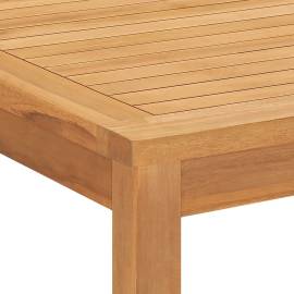 Set masă pentru grădină, lemn masiv de tec, 5 piese, 10 image
