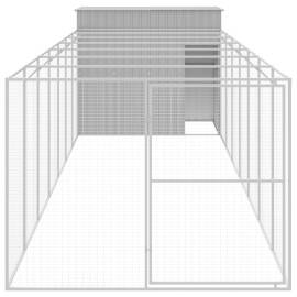 Cușcă de câine & țarc gri deschis 214x865x181cm oțel galvanizat, 3 image