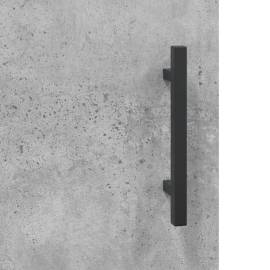 Dulap înalt, gri beton, 69,5x34x180, lemn compozit, 11 image