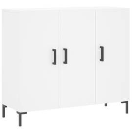 Servantă, alb, 90x34x80 cm, lemn compozit, 2 image