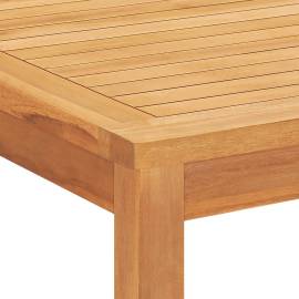Set masă pentru grădină, lemn masiv de tec, 5 piese, 10 image