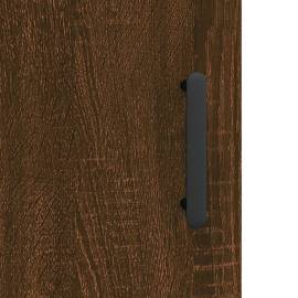 Dulapuri montate pe perete, 2 buc, stejar maro, 69,5x34x90 cm, 10 image