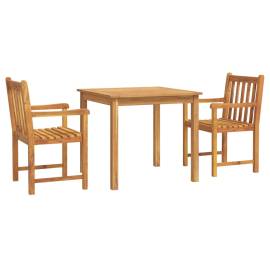 Set mobilier de grădină, 3 piese, lemn masiv de acacia, 2 image
