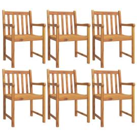 Set mobilier de grădină, 7 piese, lemn masiv de acacia, 3 image