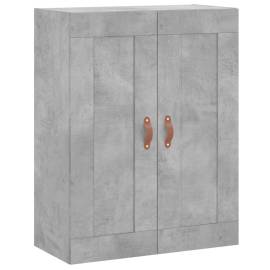 Dulapuri de perete, 2 buc., gri beton, lemn prelucrat, 5 image