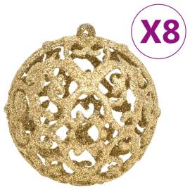 Set globuri de crăciun 111 buc. auriu polistiren, 4 image