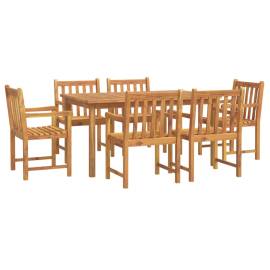 Set mobilier de grădină, 7 piese, lemn masiv de acacia, 2 image