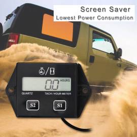 Contor orar cu afisaj LCD pentru motoarele in 2T si 4T pe benzina, ATV, Tractor, Utilaje agricole, 2 image