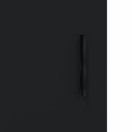 Dulap înalt, negru, 69,5x34x180 cm, lemn compozit, 9 image