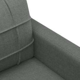 Fotoliu canapea, gri închis, 60 cm, material textil, 6 image