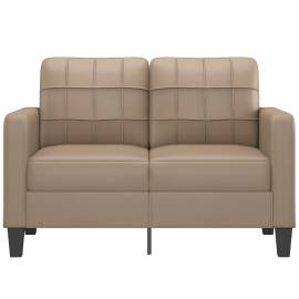 Canapea cu 2 locuri, cappuccino, 120 cm, piele ecologică, 3 image