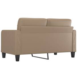 Canapea cu 2 locuri, cappuccino, 140 cm, piele ecologică, 5 image