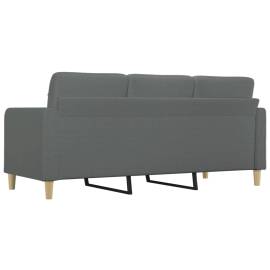 Canapea cu 3 locuri, gri închis, 180 cm, material textil, 5 image