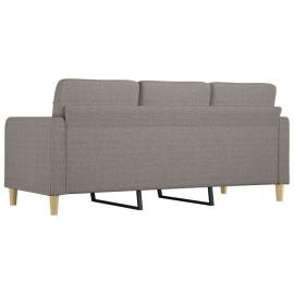 Canapea cu 3 locuri, taupe, 180 cm, material textil, 5 image