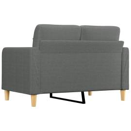 Canapea cu 2 locuri, gri închis, 120 cm, material textil, 5 image