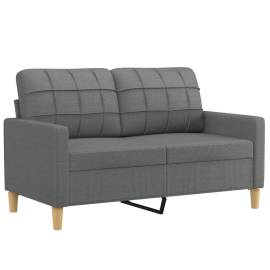 Canapea cu 2 locuri, gri închis, 120 cm, material textil, 2 image
