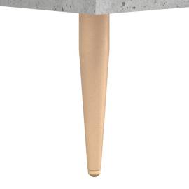 Birou, gri beton, 140x50x75 cm, lemn compozit, 10 image