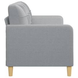 Canapea cu 3 locuri, gri deschis, material 180cm textil, 4 image