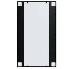 Oglinzi de perete, 2 buc., negru, 100x60 cm, metal, 6 image